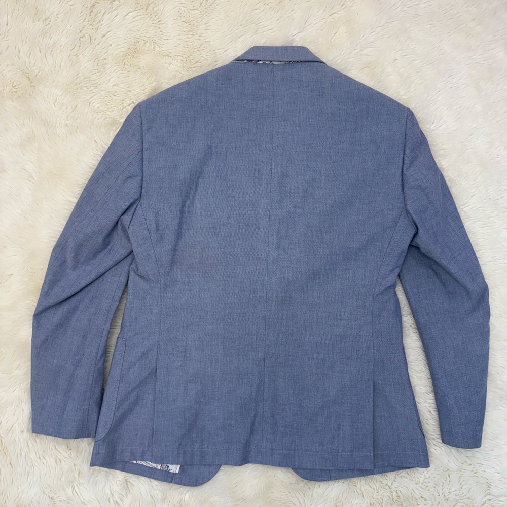TALLIA Heathered Blue Two-Button Sport Coat - Picture 2 of 3